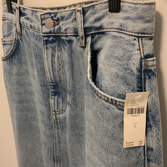 Pilcro ‘The Madi’ Front Slit Denim Skirt - Picture 3 of 7